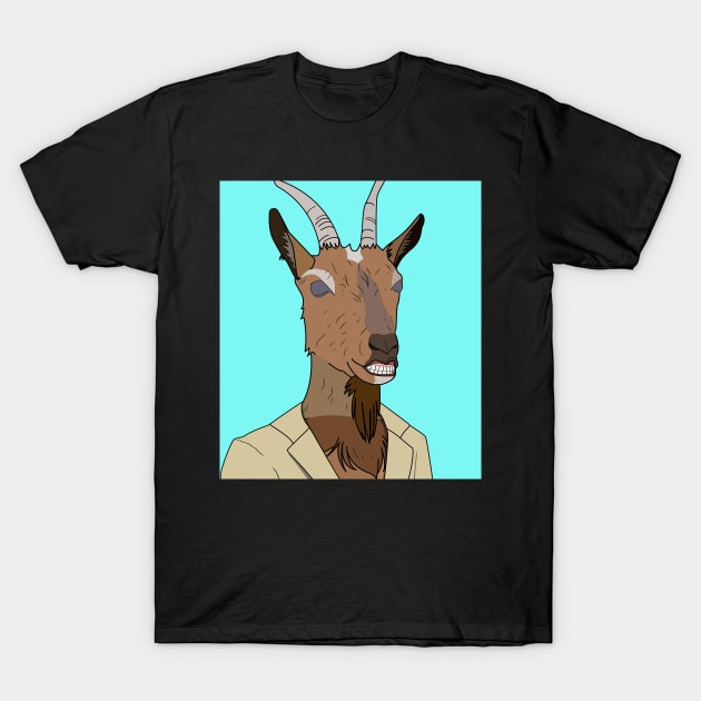 GOAT in a blazer T-Shirt by Semaj Enuj Designs